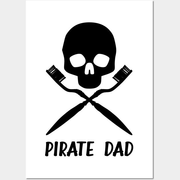 Pirate Dad Wall Art by birdo